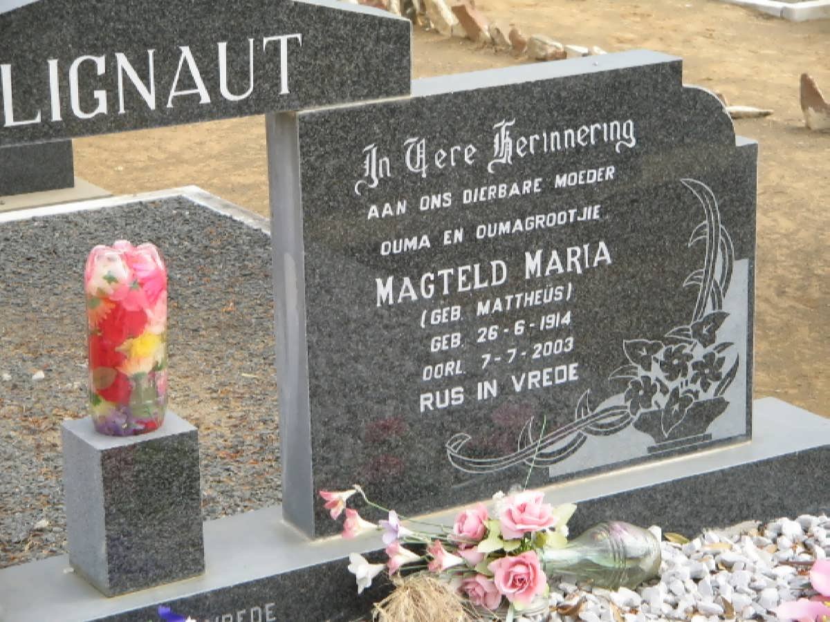 BLIGNAUT Abraham Christoffel 1902-1964 &amp; Magteld Maria MATTHEUS 1914-2003 _2
