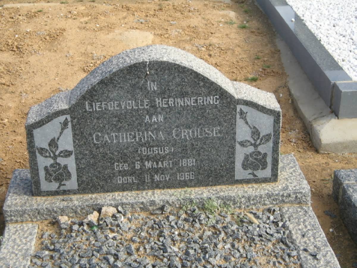 CROUSE Catherina 1881-1966