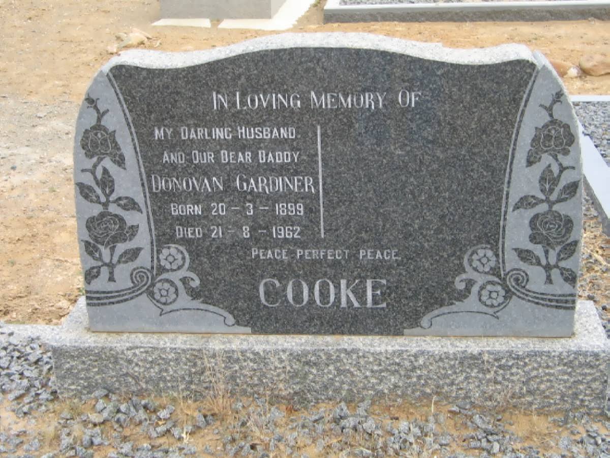 COOKE Donovan Gardiner 1899-1962