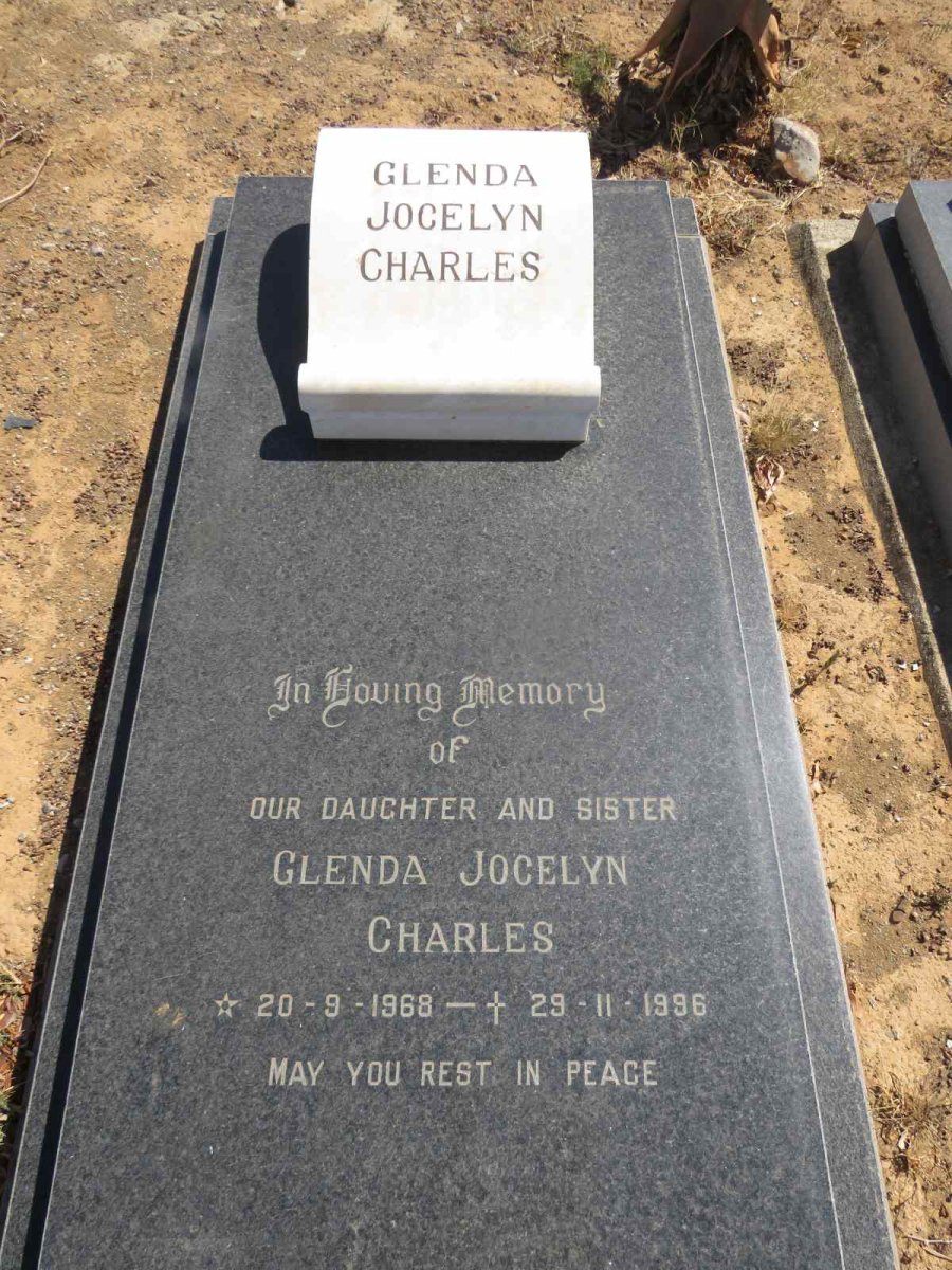 CHARLES Glenda Jocelyn 1968-1996