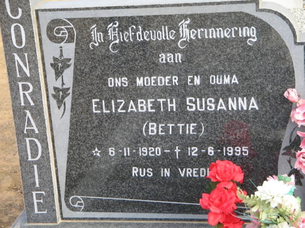 CONRADIE Elizabeth Susanna 1920-1995