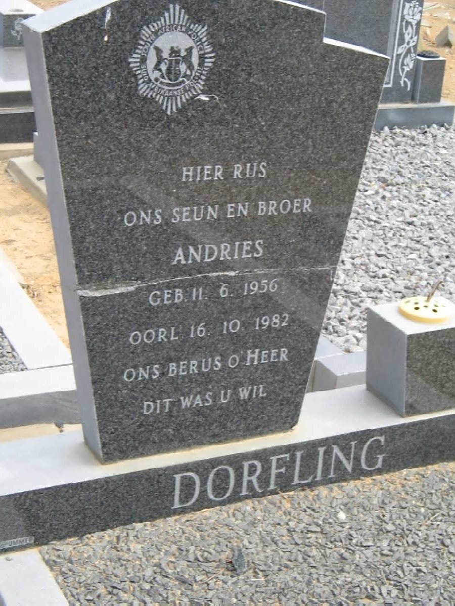 DORFLING Andries 1956-1982