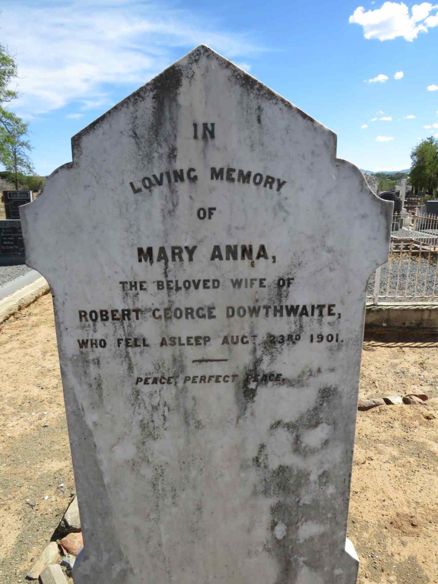 DOWTHWAITE Mary Anna -1901