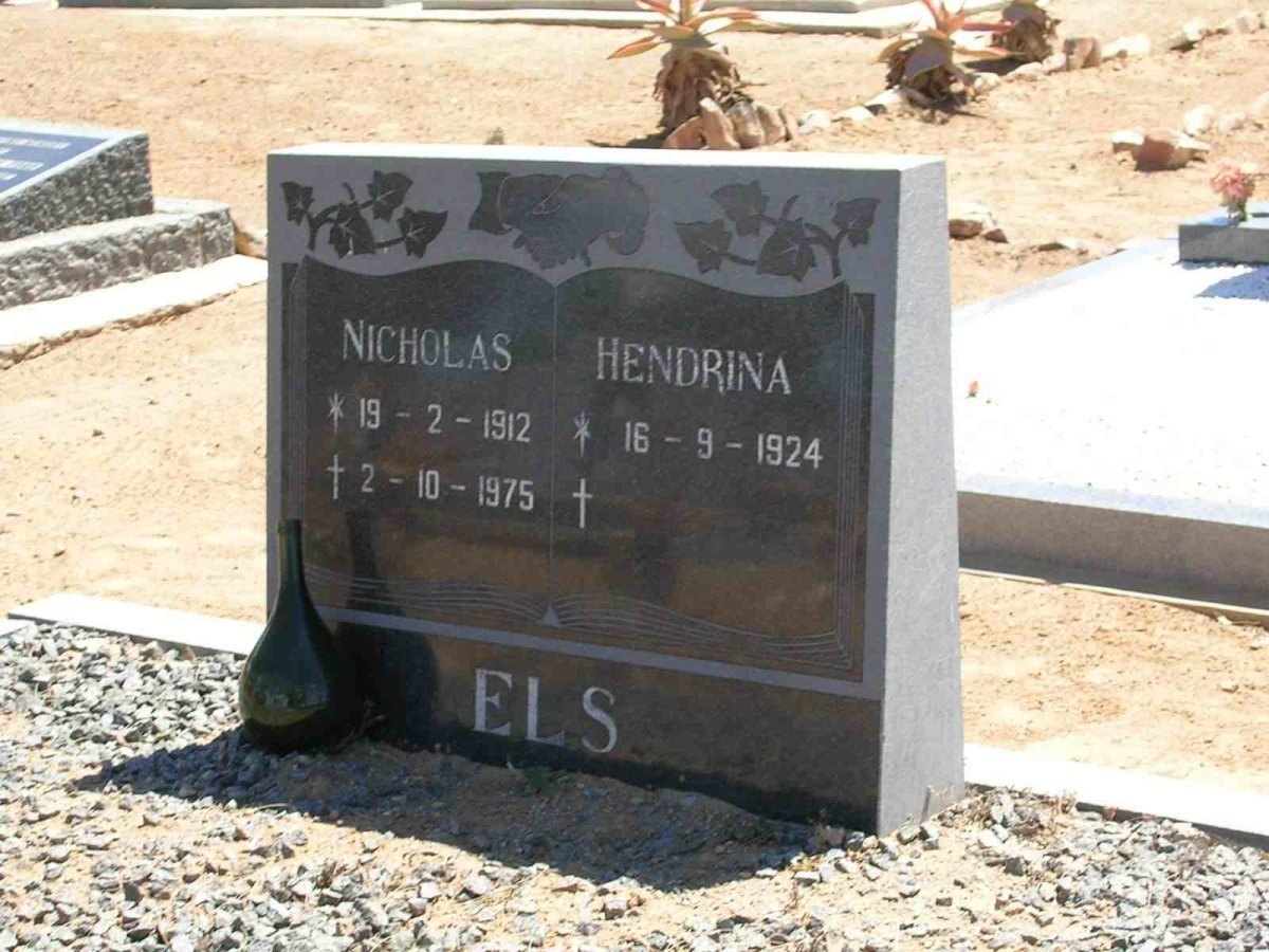 ELS Nicholas 1912-1975 &amp; Hendrina 1924 -