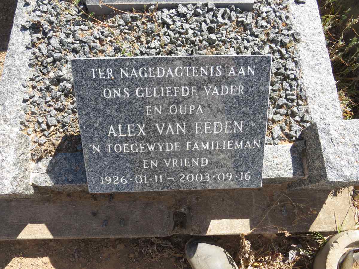EEDEN Alex, van 1926-2003