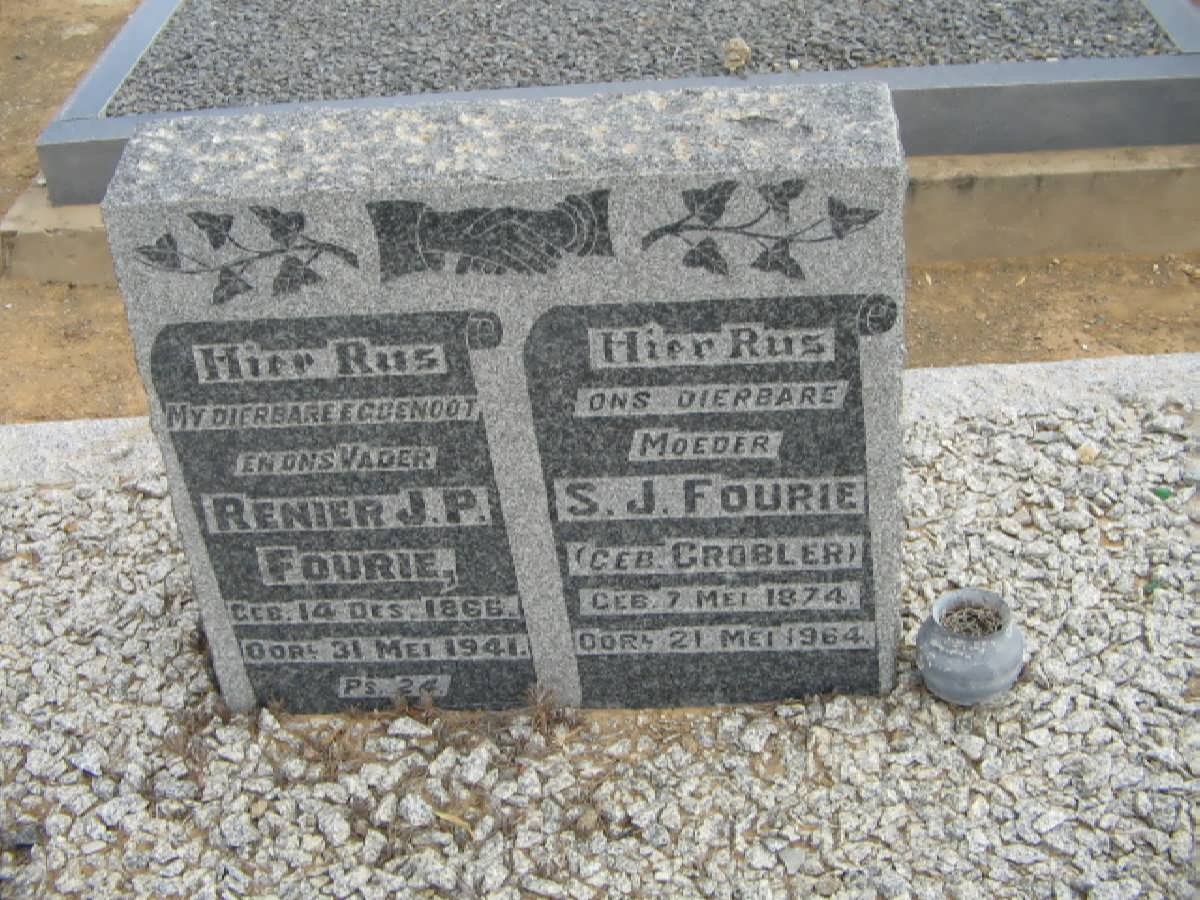 FOURIE Renier J.P. 1866-1941 &amp; S.J. GROBLER 1874-1964