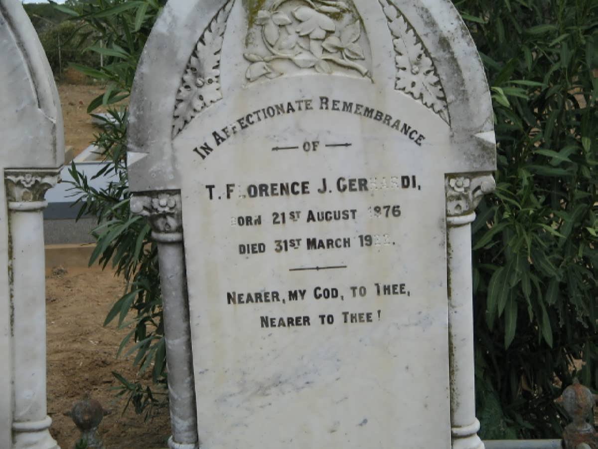 GERHARDI T. Florence J. 1976-1922