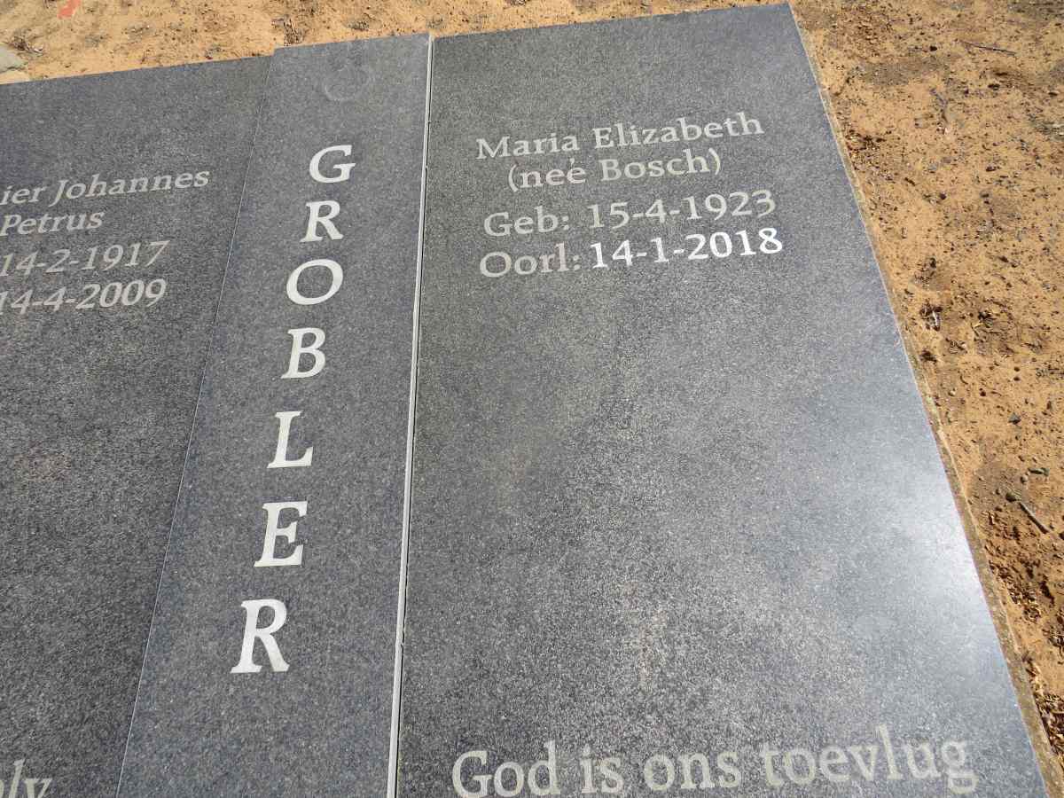 GROBLER Renier Johannes Petrus 1917-2009 & Maria Elizabeth BOSCH 1923-2018_2