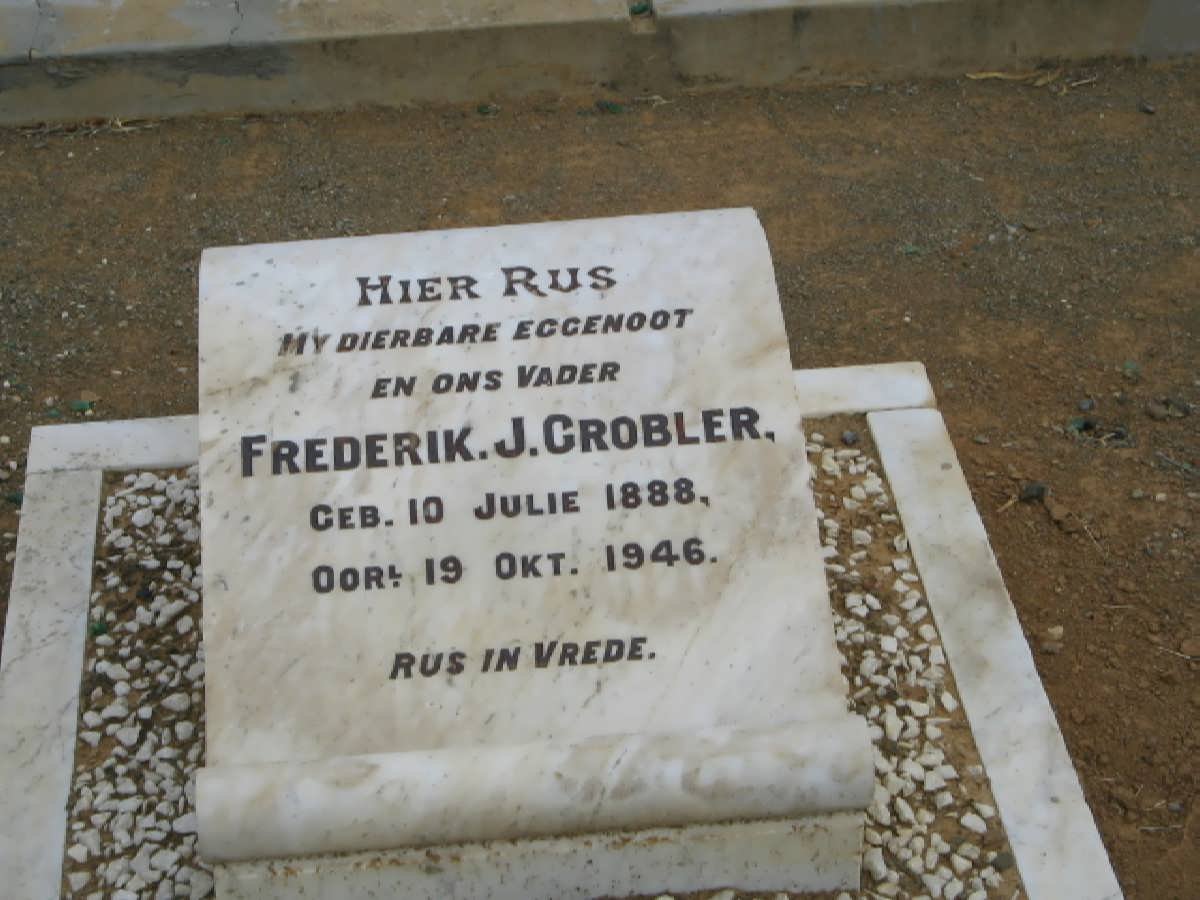 GROBLER Frederik J. 1888-1946
