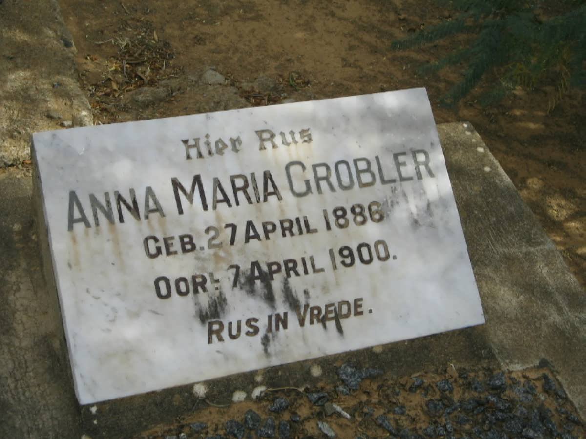 GROBLER Anna Maria 1886-1900