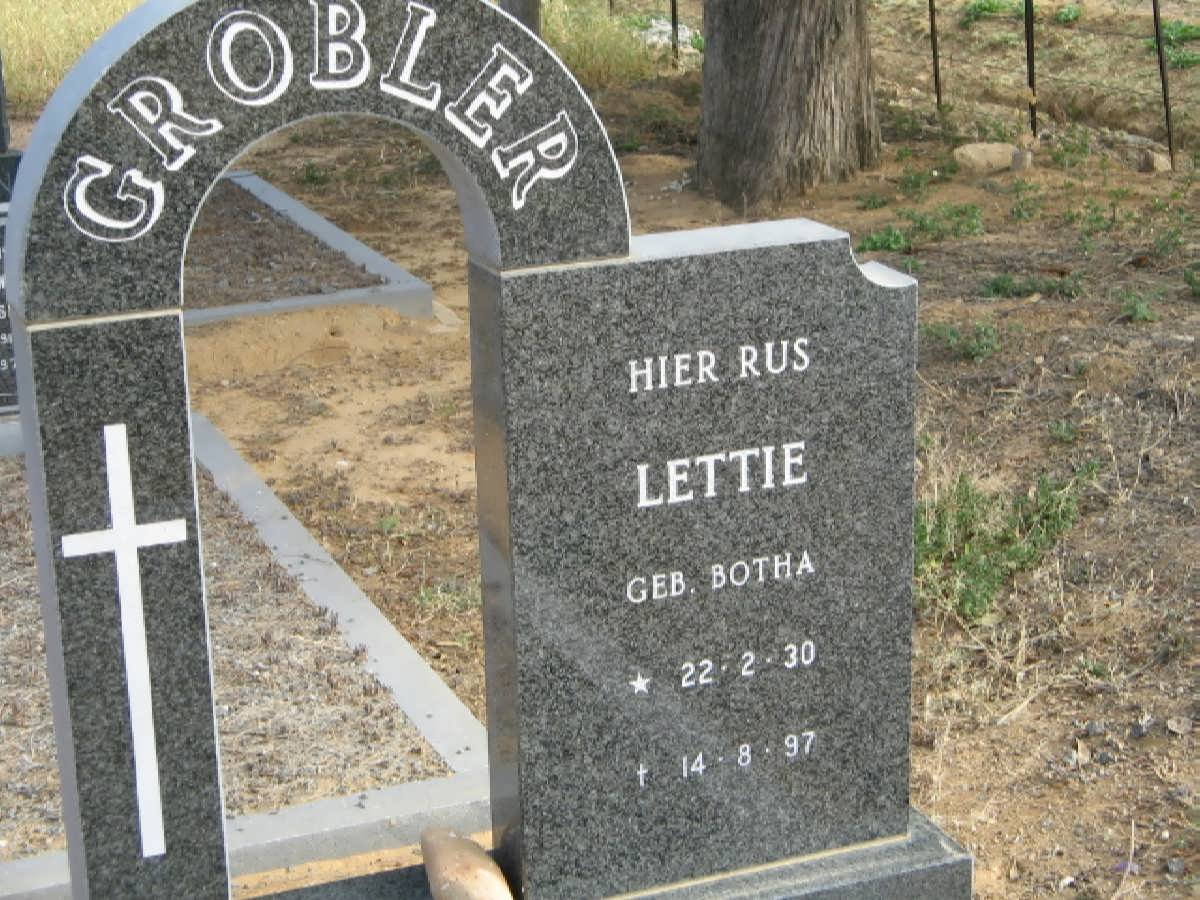 GROBLER Lettie 1930-1997