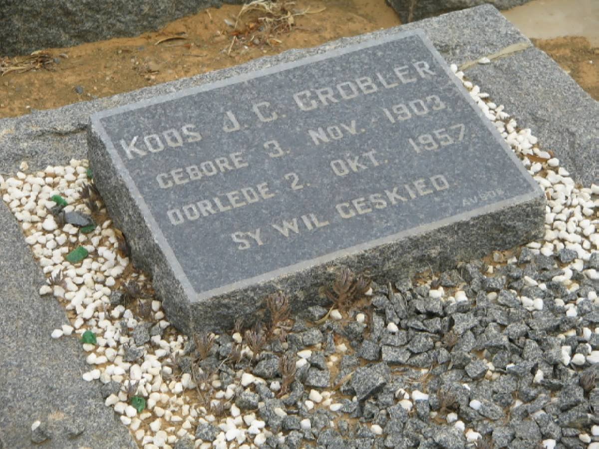 GROBLER Koos J.C. 1903-1957