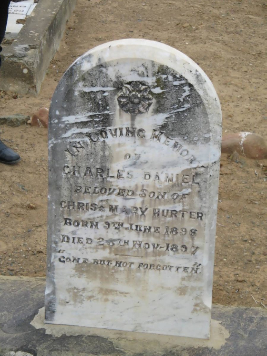 HURTER Charles Daniel 1896-1897