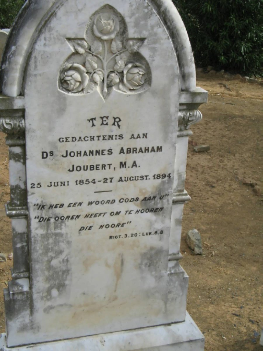 JOUBERT Johannes Abraham 1854-1894
