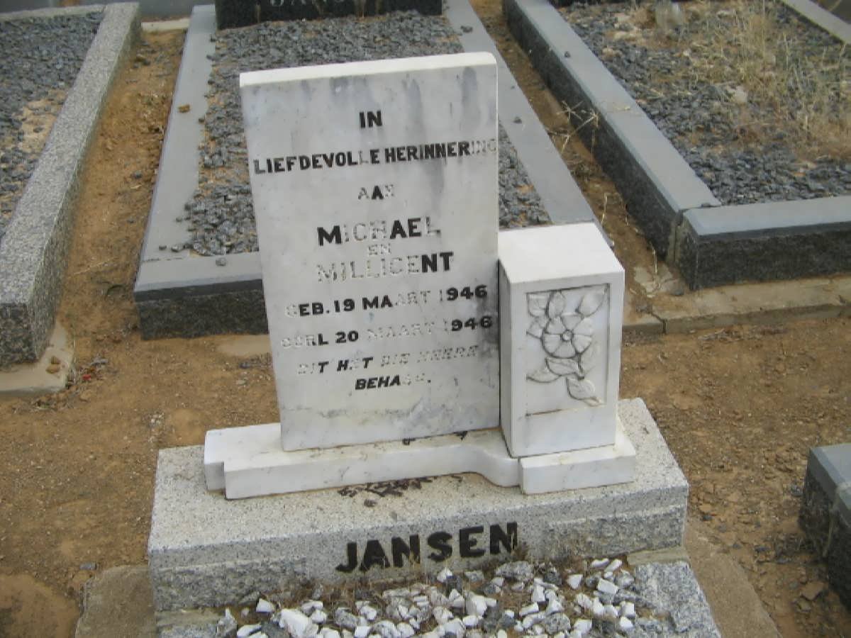 JANSEN Michael 1946-1946 :: JANSEN Millicent 1946-1946