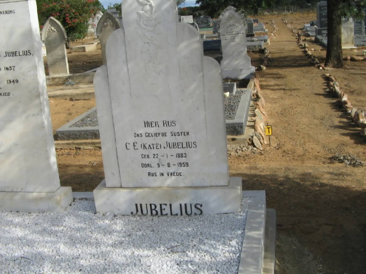 JUBELIUS C.E. 1883-1959
