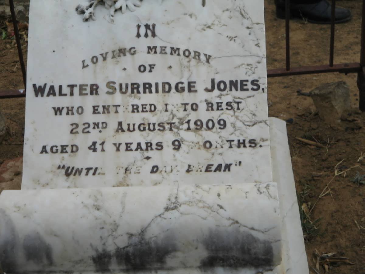 JONES Walter Surridge -1909