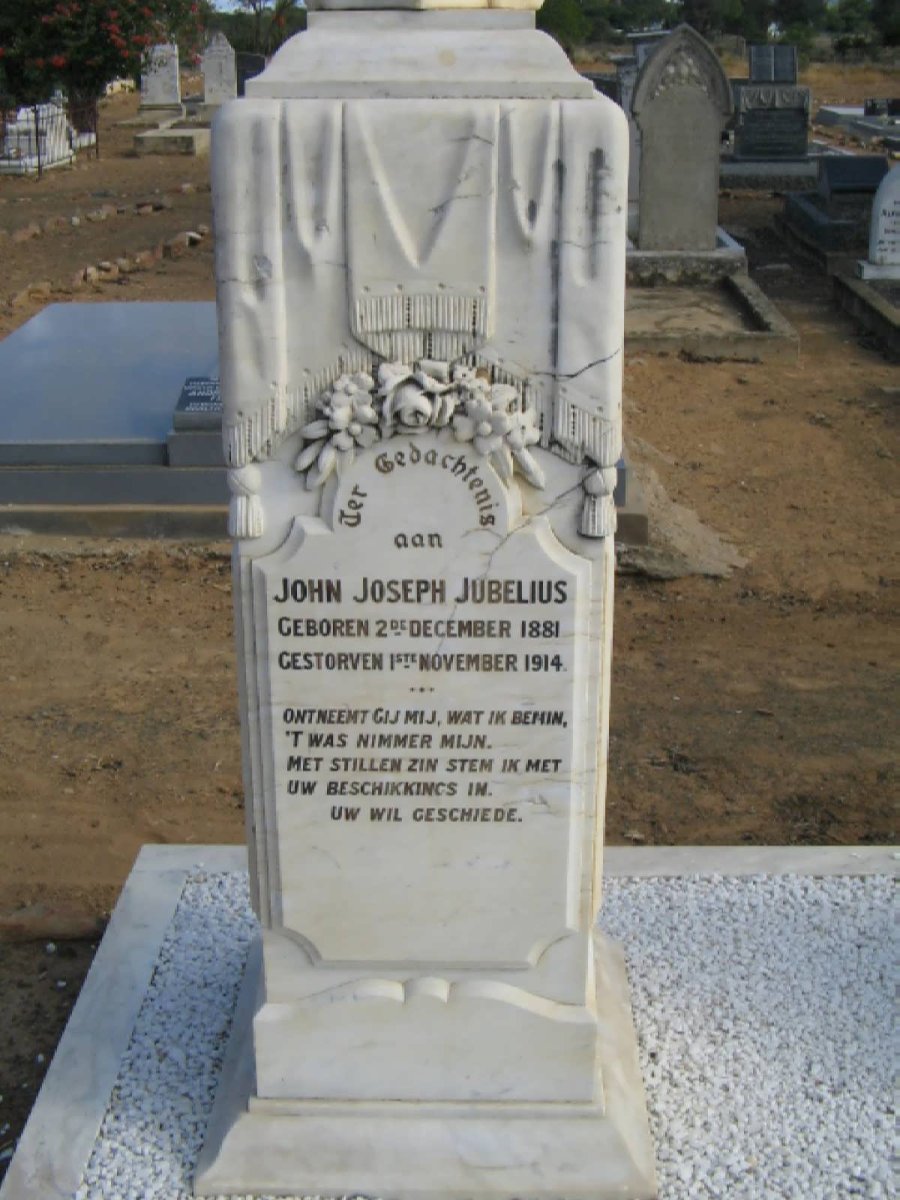 JUBELIUS John Joseph 1881-1914
