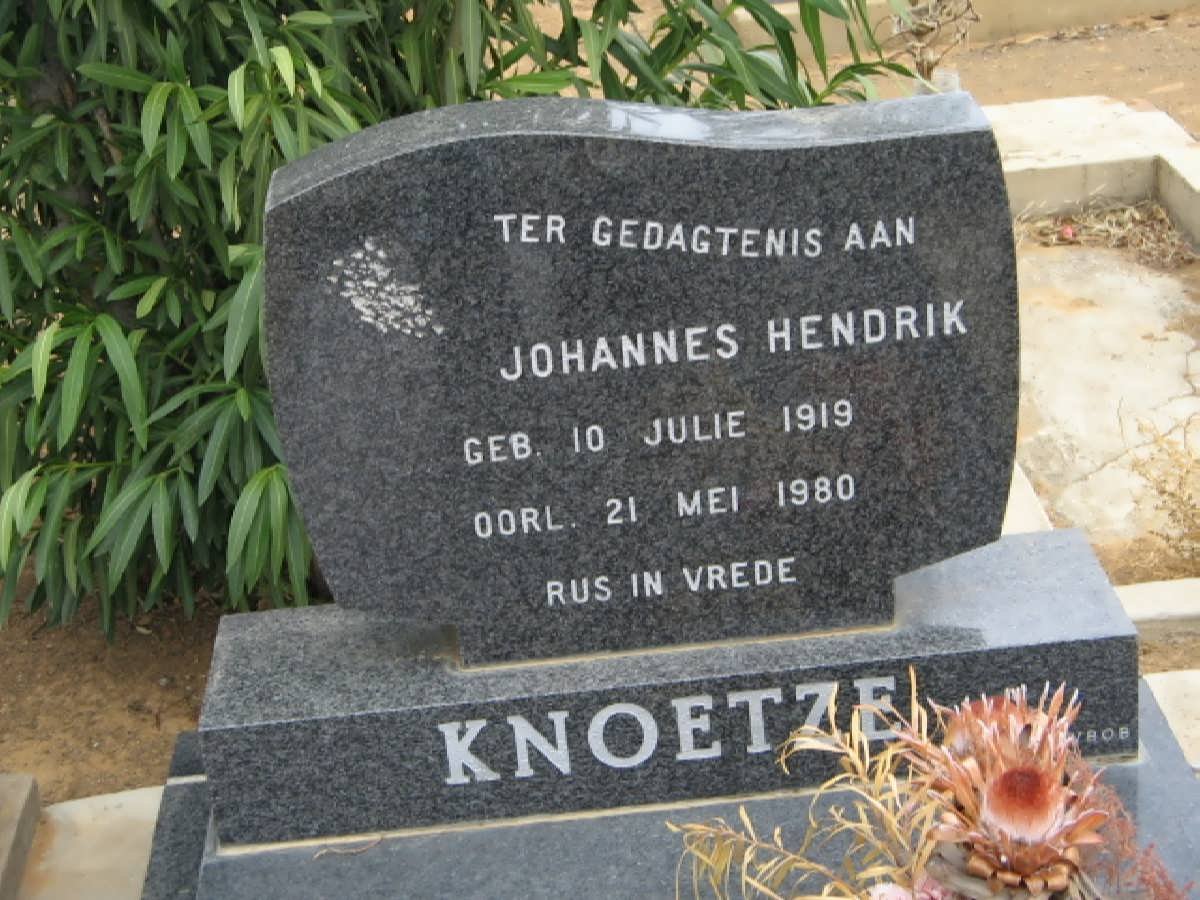 KNOETZE Johannes Hendrik 1919-1980