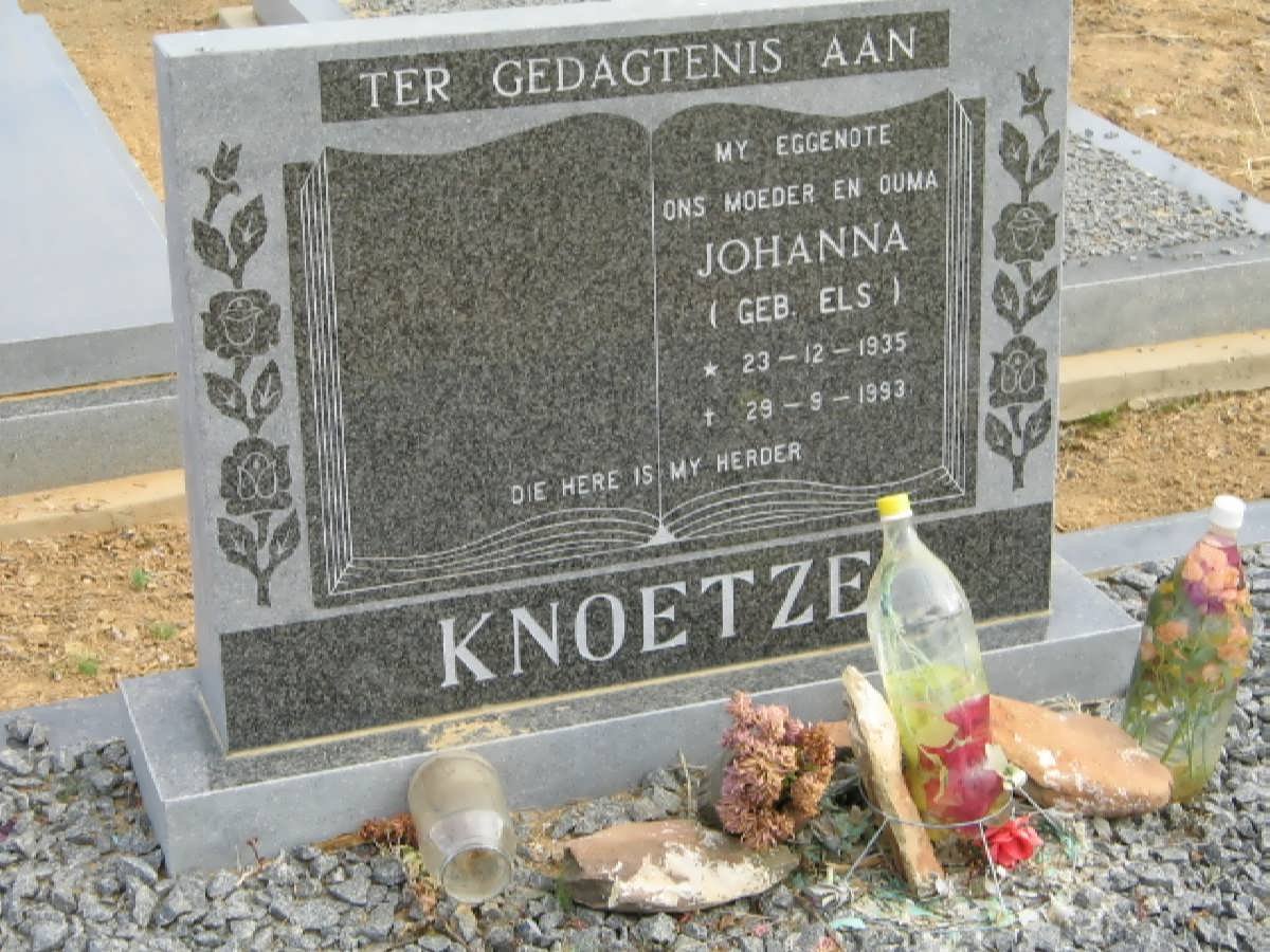 KNOETZE Johanna nee ELS 1935-1993
