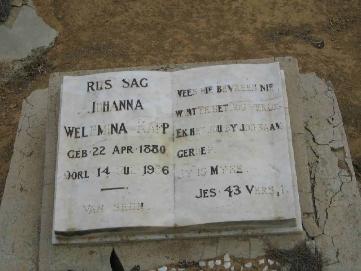 KAPP Johanna Welemina 1880-1936