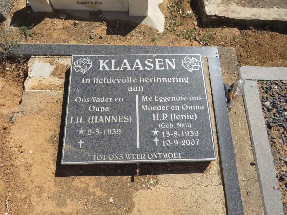KLAASEN J.H. 1939- & H.P. NELL 1939-2007