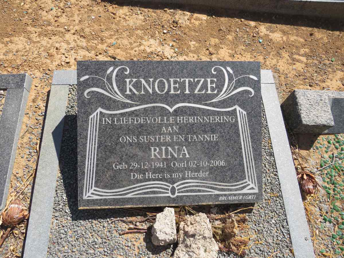 KNOETZE Rina 1941-2006