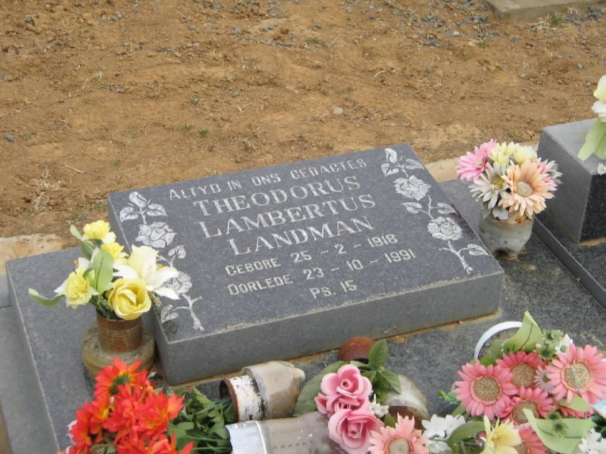 LANDMAN Theodorus Lambertus 1918-1991 