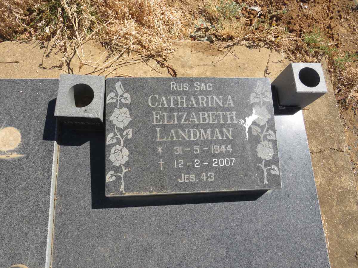 LANDMAN Catharina Elizabeth 1944-2007