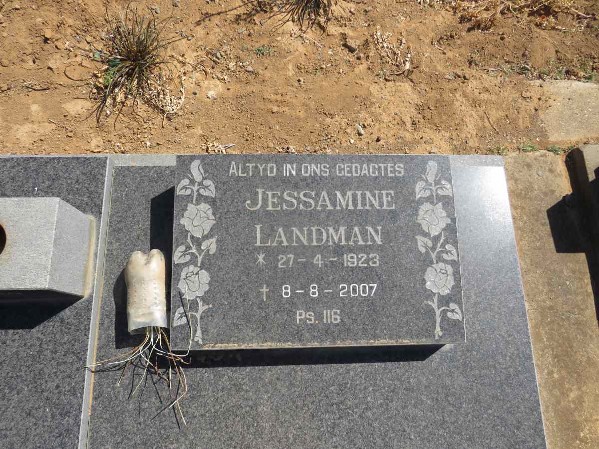 LANDMAN Jessamine 1923-2007