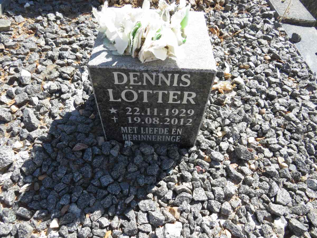 LOTTER Dennis 1929-2012