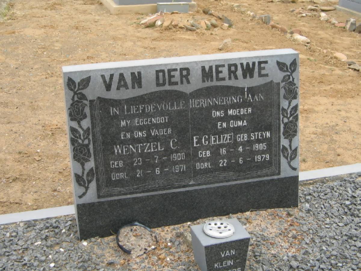 MERWE Wentzel C., van der 1900-1971 &amp; E.G. STEYN 1905-1979