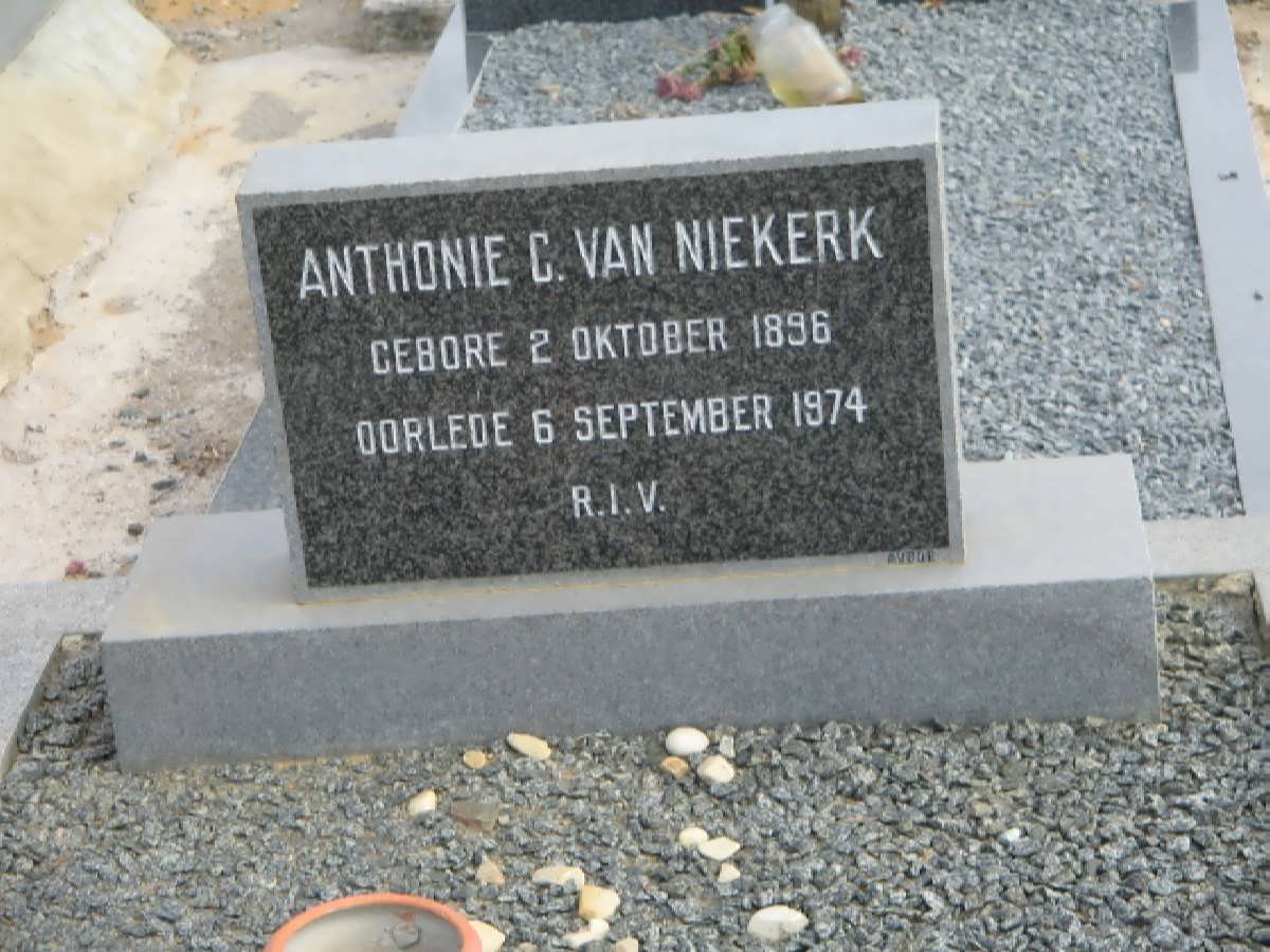 NIEKERK Anthonie C., van 1896-1974