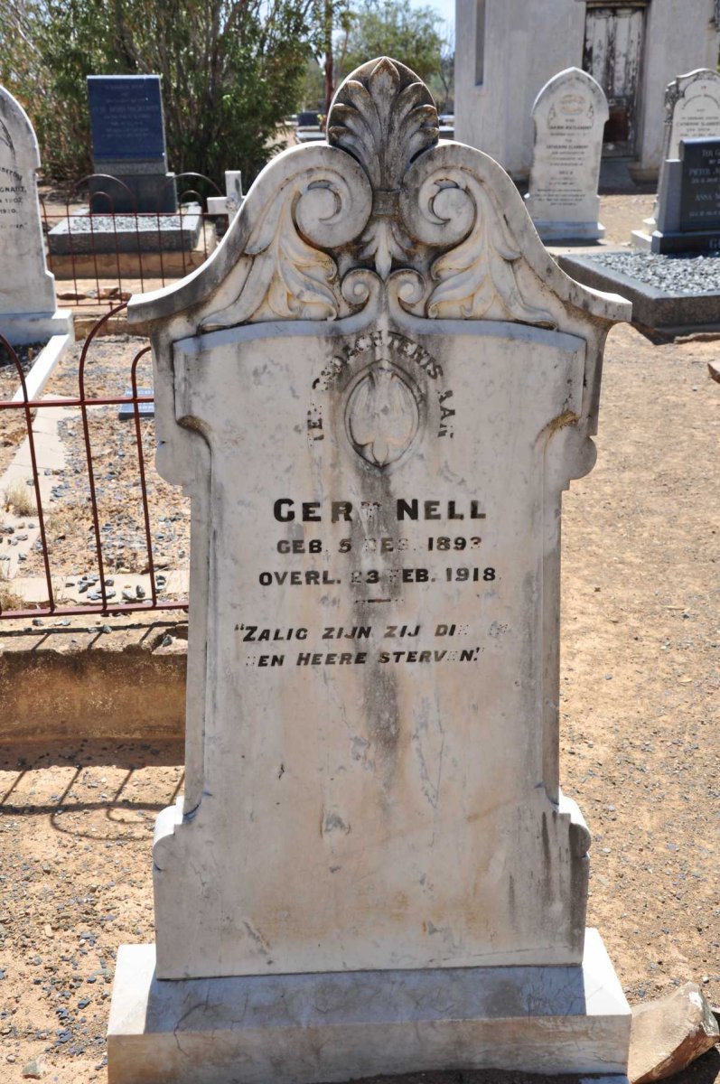 NELL Gert 1893-1918