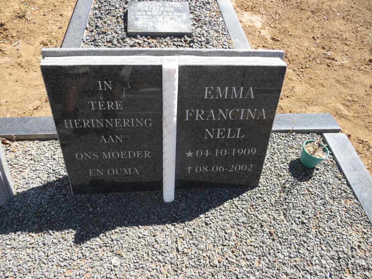 NELL Emma Francina 1909-2002