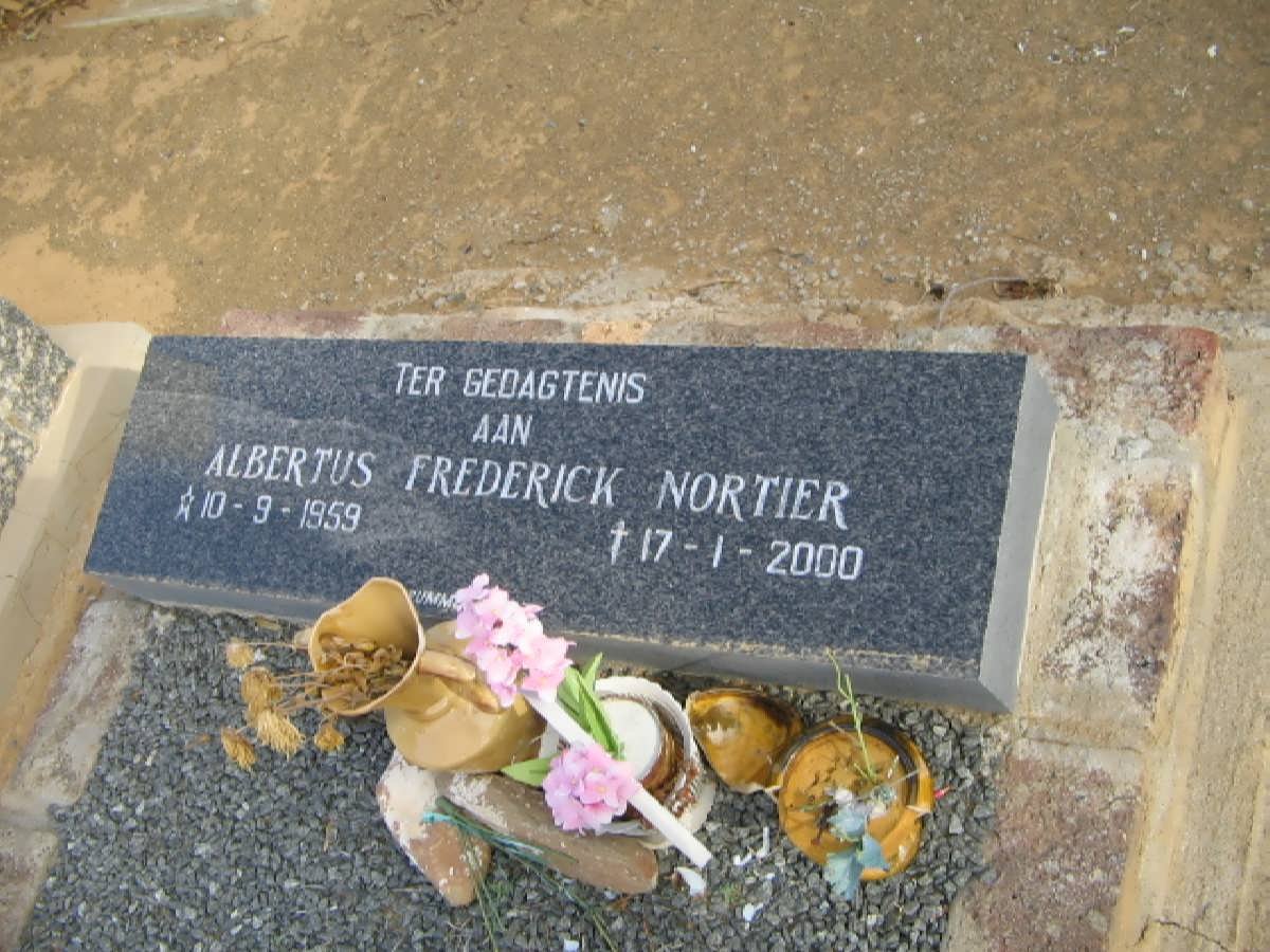 NORTIER Albertus Frederick 1959-2000