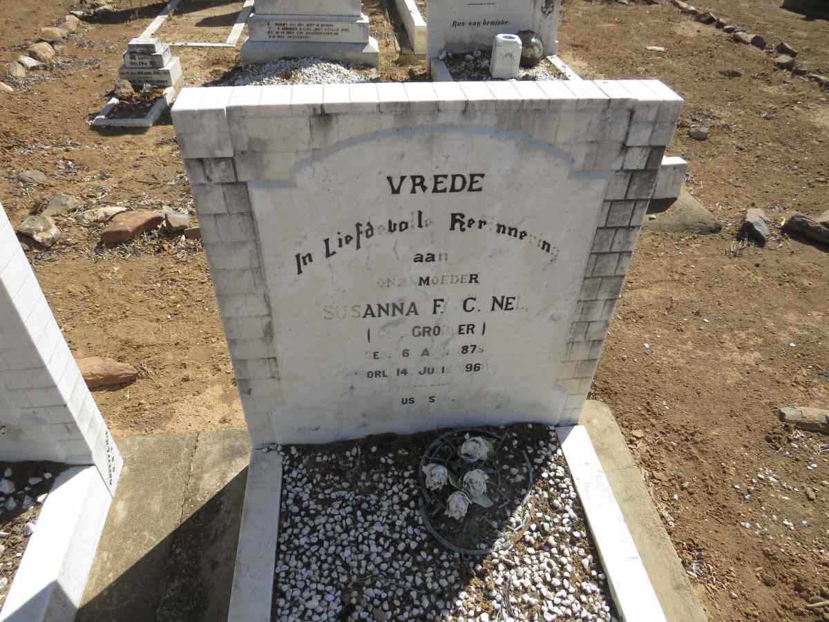 NEL Susanna F.C. nee GROBLER 1879-1968