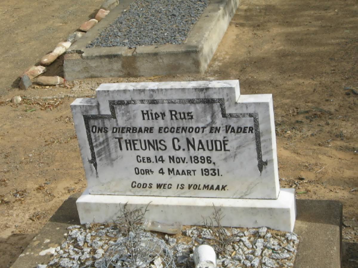 NAUDE Theunis C. 1896-1931