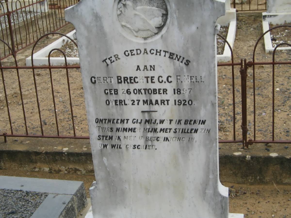 NELL Gert Brechte C.C.F. 1897-1920