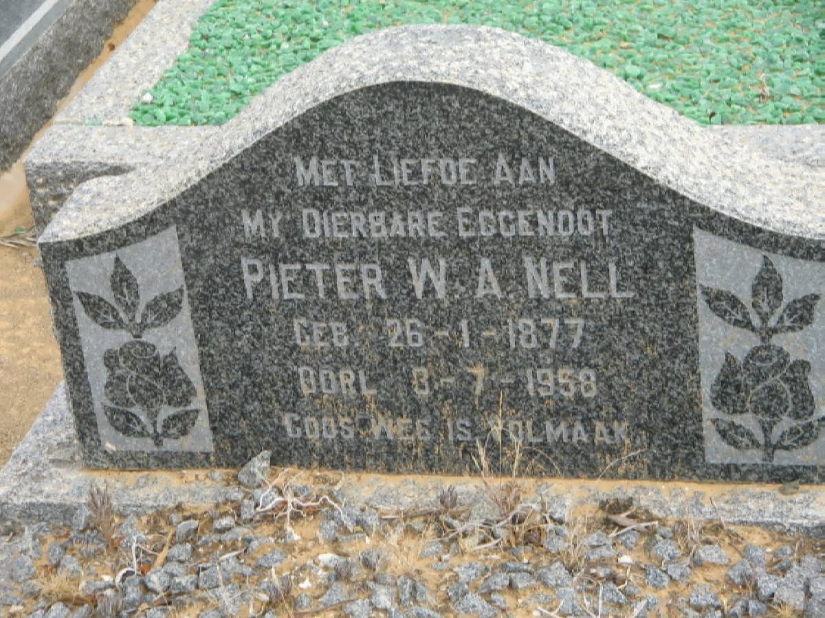 NELL Pieter W.A. 1877-1958