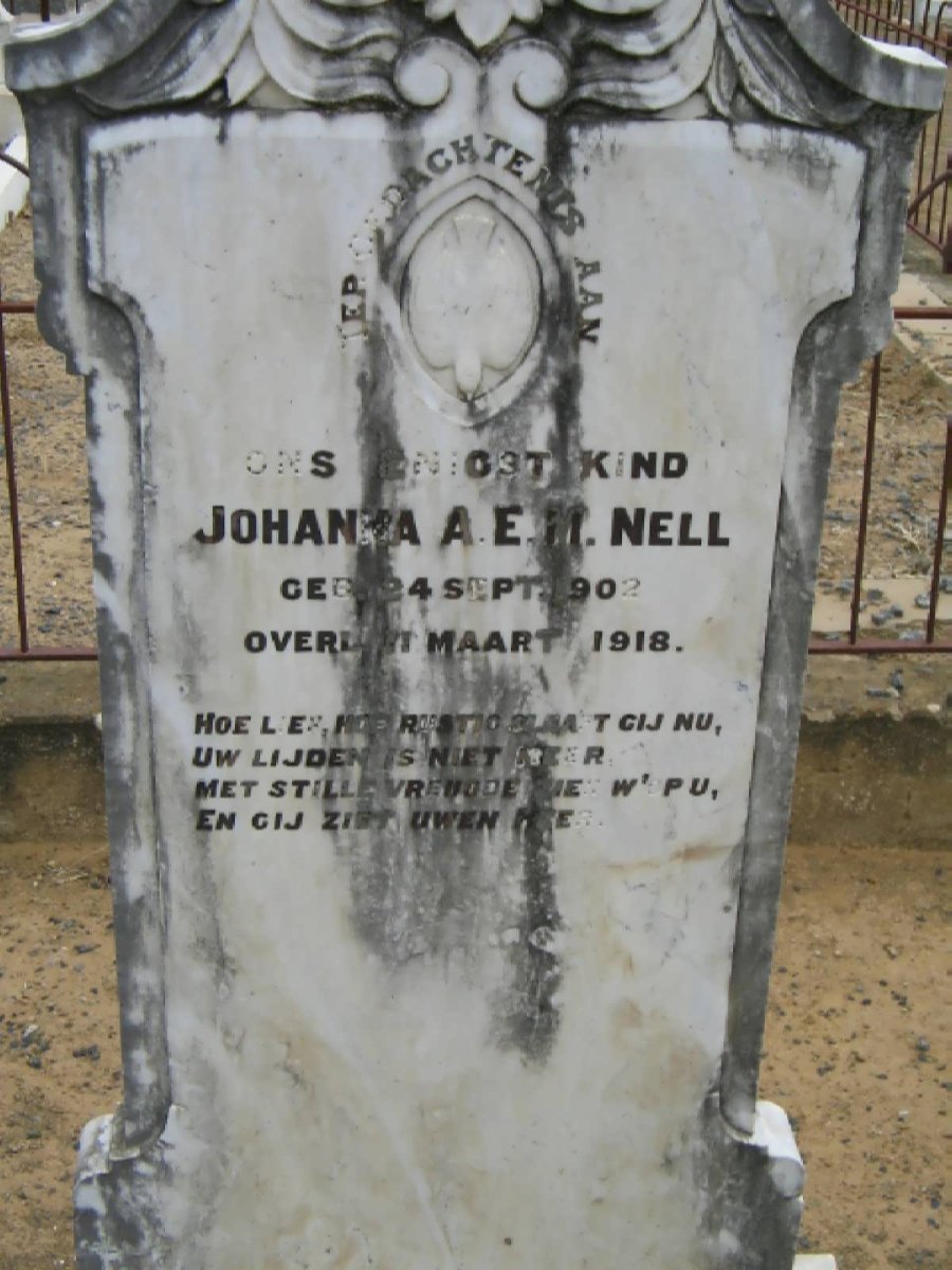 NELL Johanna A.E.M. 1902-1918