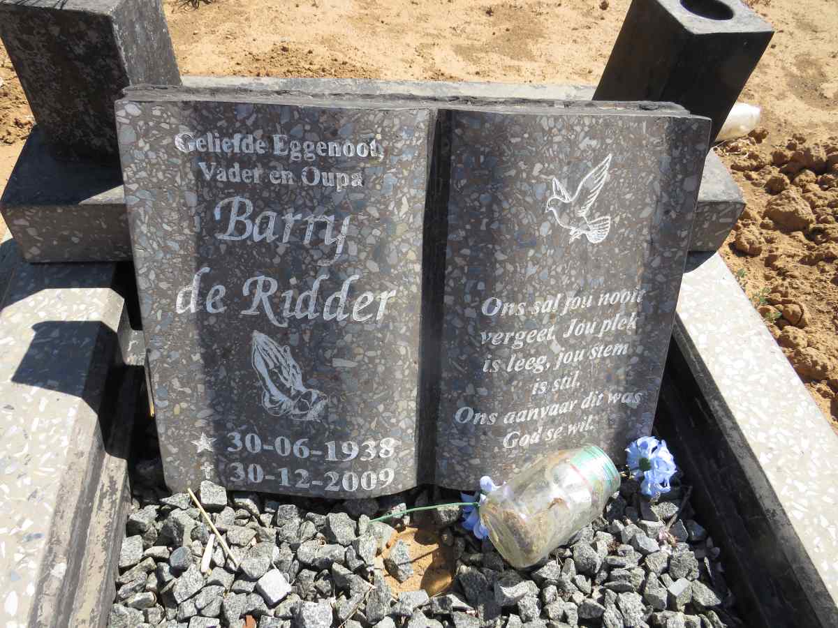 RIDDER Barry, de 1938-2009