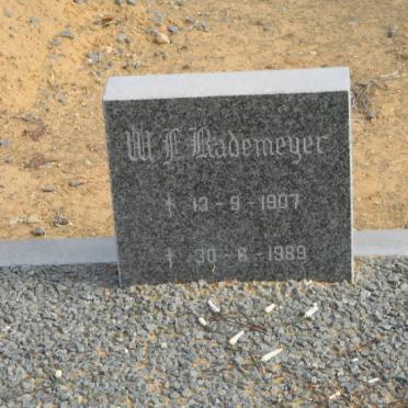 RADEMEYER W.F. 1907-1989