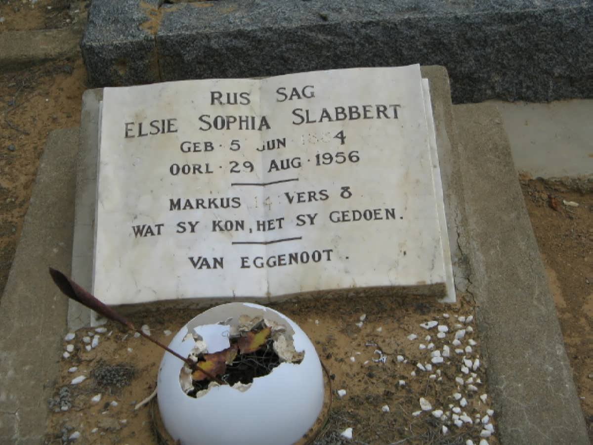 SLABBERT Elsie Sophia 1884-1956