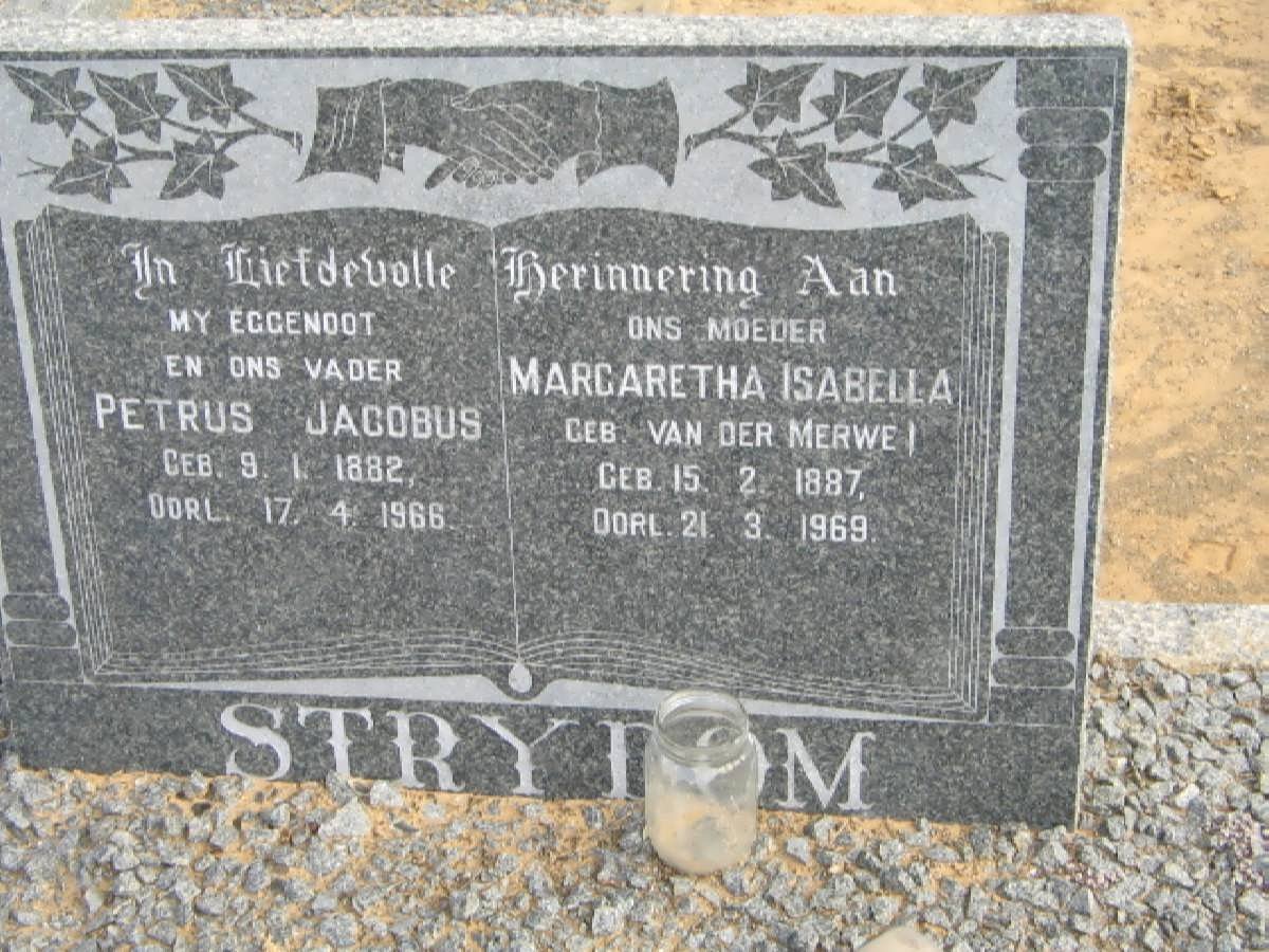 STRYDOM Petrus Jacobus 1882-1968 &amp; Margaretha Isabella VAN DER MERWE 1887-1969
