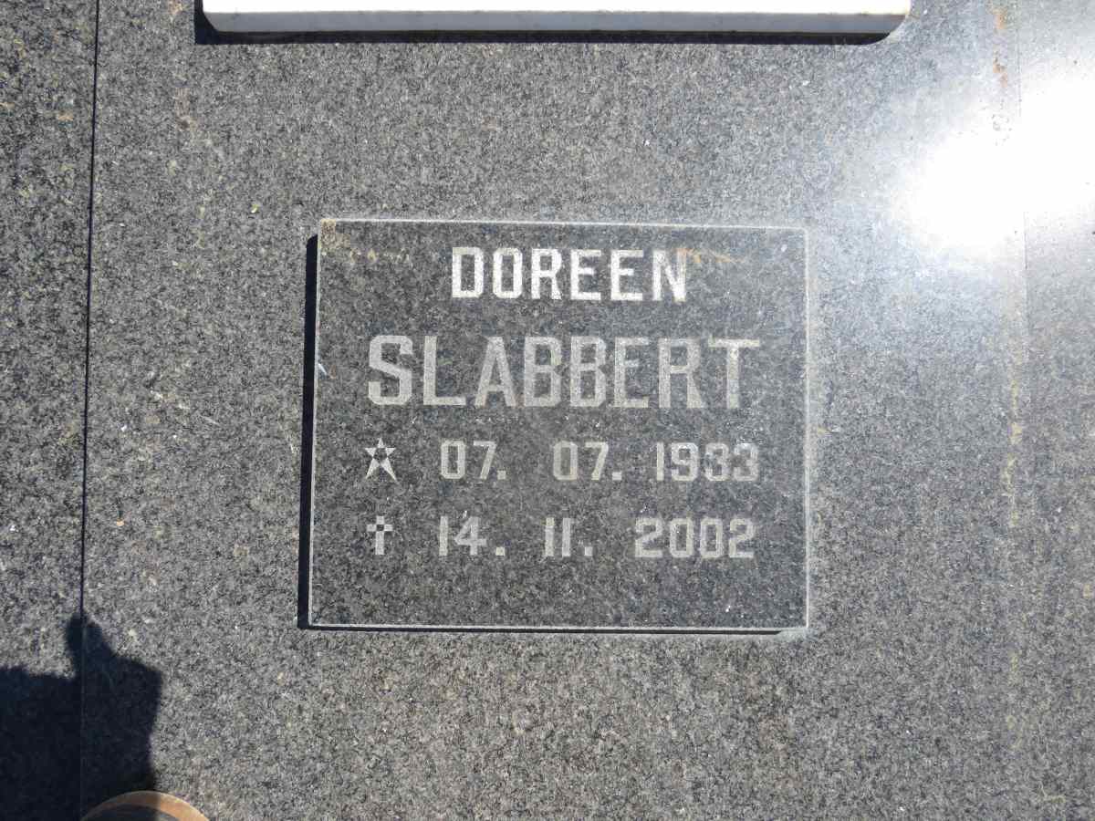 SLABBERT Doreen 1933-2002