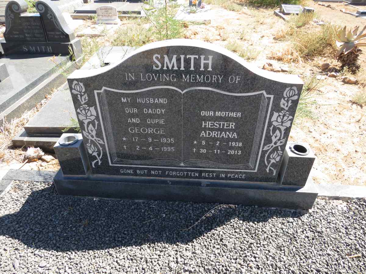 SMITH George 1935-1995 & Hester Adriana 1938-2013