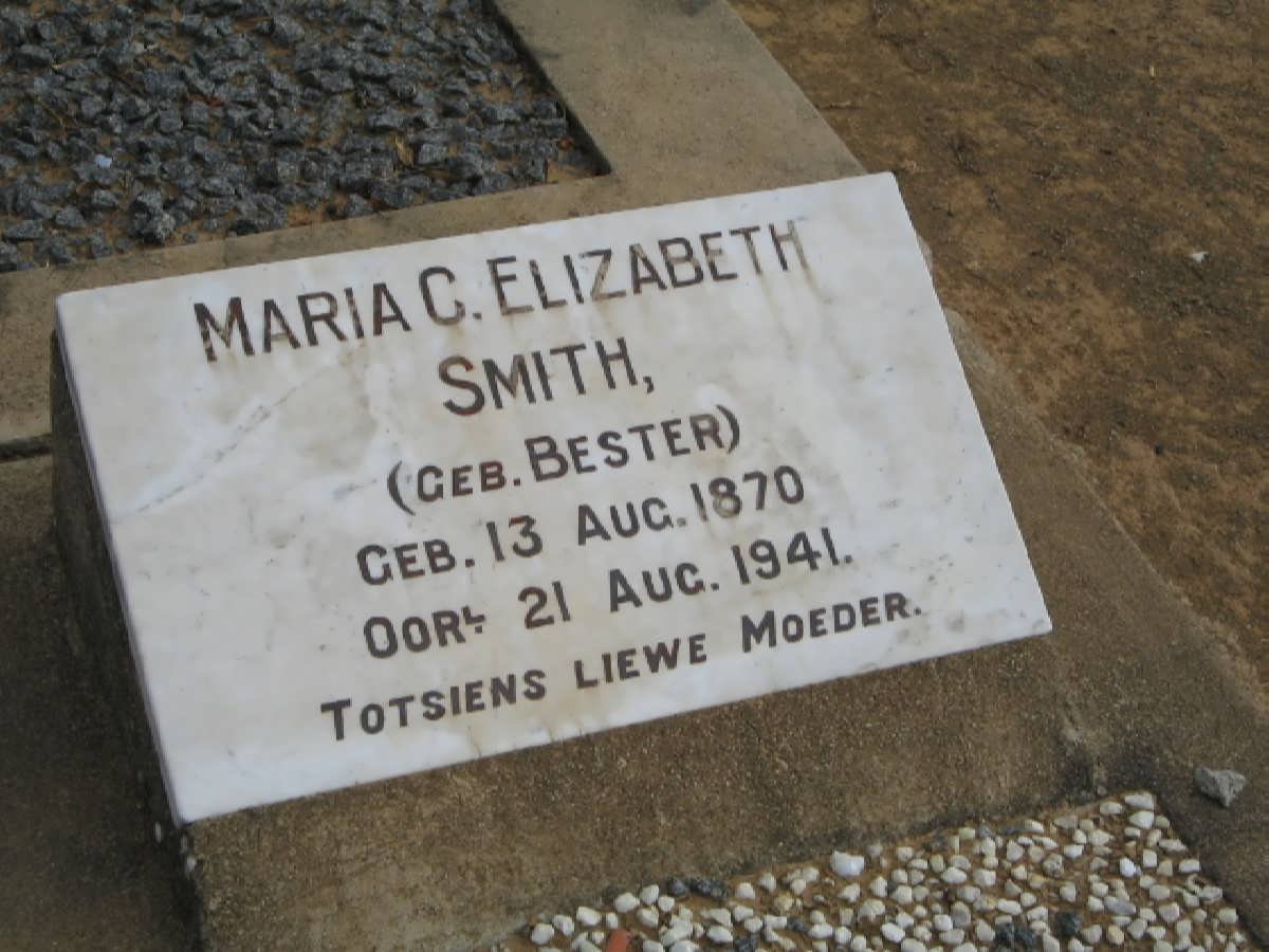 SMITH Maria C. Elizabeth geb BESTER 1870-1941