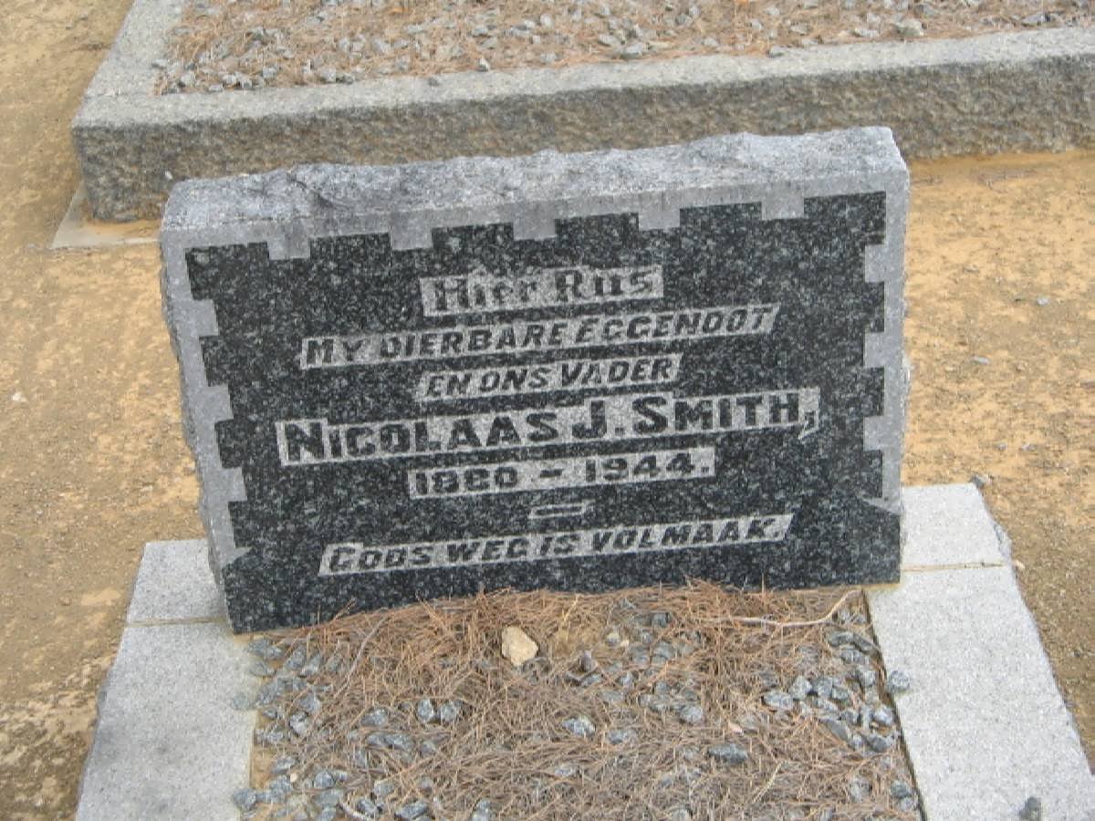 SMITH Nicolaas J. 1880-1944