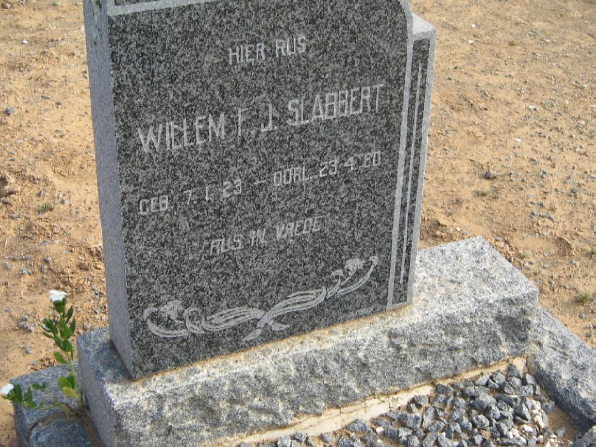 SLABBERT Willem F.J. 1923-1960